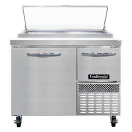 Continental Refrigerator Pizza Prep Table Refrigerated Counter