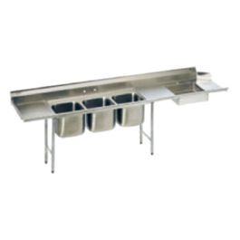 H.D. 14GA Compartment Restaurant Commercial Sink, with Left or