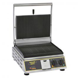 Equipex PANINI PREMIUM Roller Grill Panini Grill Cast Iron Grooved Top & Grooved Bottom Griddle