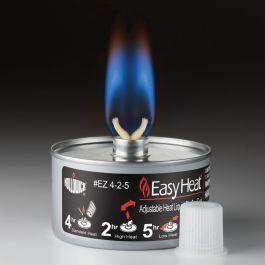 Easy Heat Chafing Fuel, 3-3/5 oz., Silver, 1-3 Hours, Hollowick EZ-2-1-3