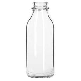 Libbey 92129 33 1/2 oz Milk Bottle - Nostalgic, Clear