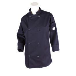 Mercer Culinary M60020NBS Millennia® Women's Chef Jacket (8) Traditional Buttons Shoulder Pocket