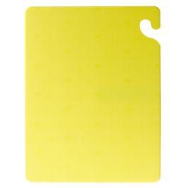 San Jamar CB182412WH Cut-N-Carry® 24 x 18 x 1/2 White Cutting Board with  Hook