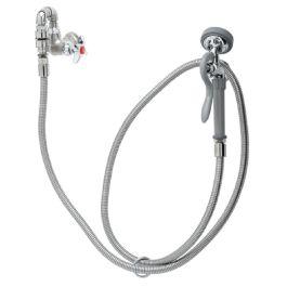 T&S Brass Faucet with Spray Hose