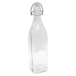 34 OZ CASH & CARRY PRIMA TRANSPARENT GLASS BOTTLE, RE-SEALABLE,DISHWASHER  SAFE (EA) MUST BE ORDERED IN QTY OF 12