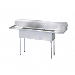 Turbo Air (3) Three Compartment Sink