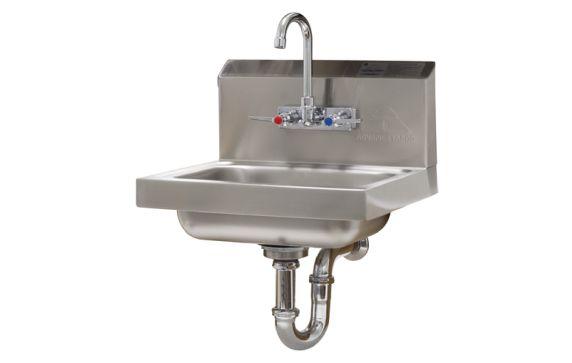 Advance Tabco 7-PS-54 Hand Sink Wall Mounted 14" Wide X 10" Front-to-back X 5" Deep Bowl