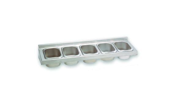 Advance Tabco A-8 Underbar Basics™ Condiment Rack Includes: (5) Cups For 24" Models