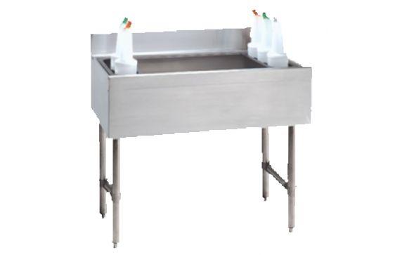 Advance Tabco CRI-16-24-7 Underbar Basics™ Cocktail Unit 16" Deep Chest With 7-circuit Post Mix Cold Plate
