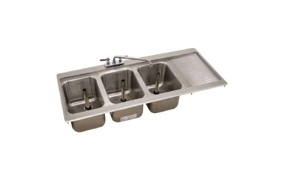 Advance Tabco DBS-43L Bar Sink Drop-in 48-5/16"W X 21-1/8"D X 11-8/10"H (overall)
