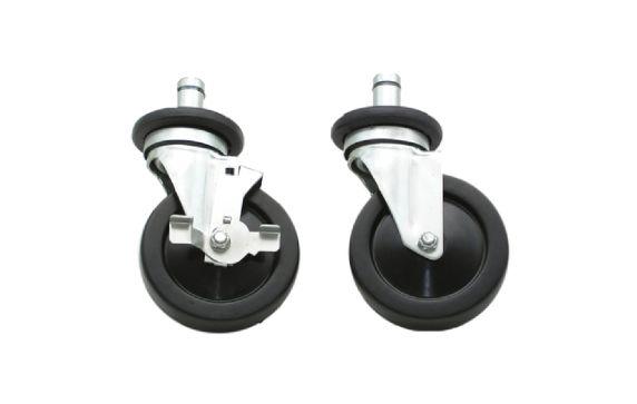 Advance Tabco EC-25-X Special Value Wire Shelving Stem Casters (4) 5" Swivel Rubber