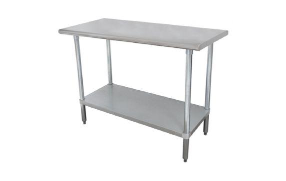 Advance Tabco ELAG-185-X Special Value Work Table 60"W X 18"D 16 Gauge 430 Stainless Steel Top