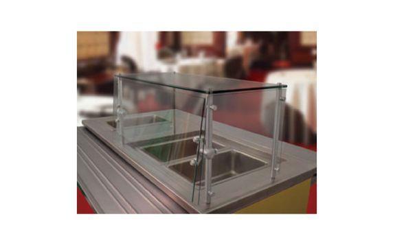 Advance Tabco GSGC-12-108 Sleek Shield™ Food Shield Cafeteria Style With Adjustable Front Glass