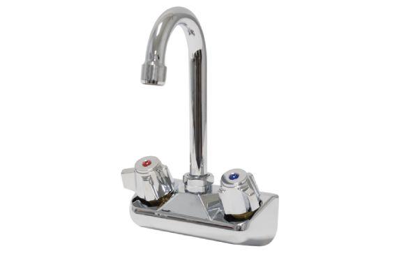 Advance Tabco K-59-EC-X Special Value Faucet 4" O.C Splash Mounted With 3-1/2" Gooseneck Spout