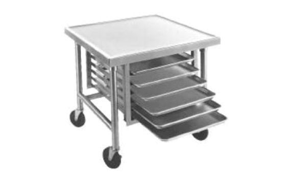 Advance Tabco MT-MG-300 Mixer Table Mobile 30"W X 30"D X 28H" 14/304 Stainless Steel Top