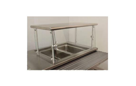 Advance Tabco NSGC-15-132 Sleek Shield™ Food Shield Cafeteria Style With Adjustable Front Glass