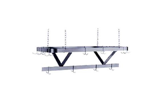 Advance Tabco SC-108 Pot Rack Ceiling Hung Triple Bar Design
