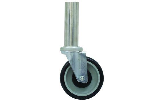 Advance Tabco TA-25G-6 Casters 5" Diameter Set Of 6 (2 With Brakes) With Galvanized Legs For Standard Working Height Of 35-1/2"