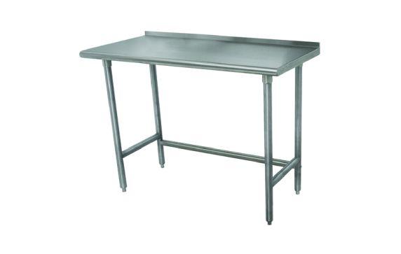 Advance Tabco TFMSLAG-245-X Special Value Work Table 60"W X 24"D 16 Gauge 304 Stainless Steel Top With 1-1/2"H Rear Up-turn
