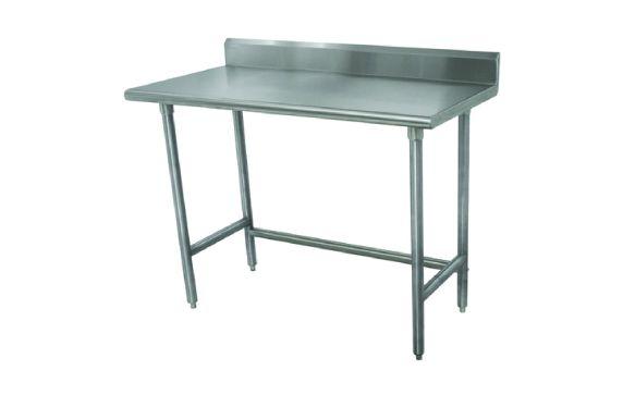 Advance Tabco TKSLAG-242-X Special Value Work Table 24"W X 24"D 16 Gauge 430 Stainless Steel Top With 5"H Backsplash