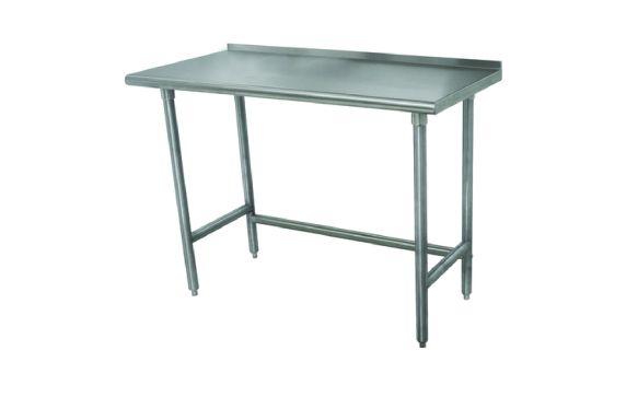 Advance Tabco TSFLAG-308-X Special Value Work Table 96"W X 30"D 16 Gauge 430 Stainless Steel Top With 1-1/2"H Rear Up-turn
