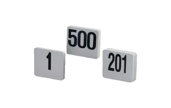 American Metalcraft 450 Table Numbers Numbers 1 Thru 50 4" Square
