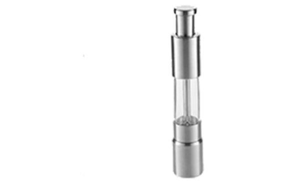 American Metalcraft PMG6 Presto Push Pepper Mill/Grinder 6"H Constructed Of Stainless Steel And Acrylic