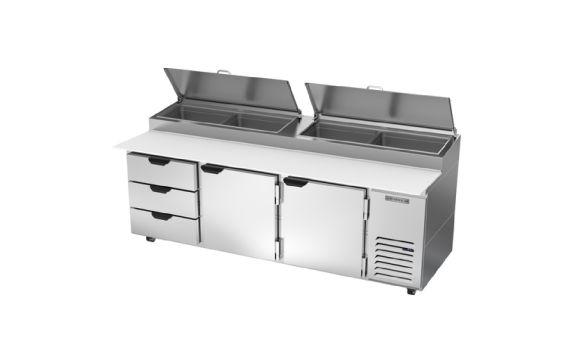 Beverage Air DPD93HC-3 Pizza Top Refrigerated Counter Three-section 93"W