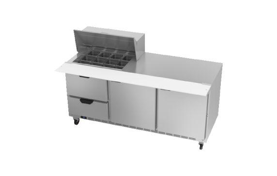 Beverage Air SPED72HC-12M-2 Mega Top Refrigerated Counter Three-section 72"W