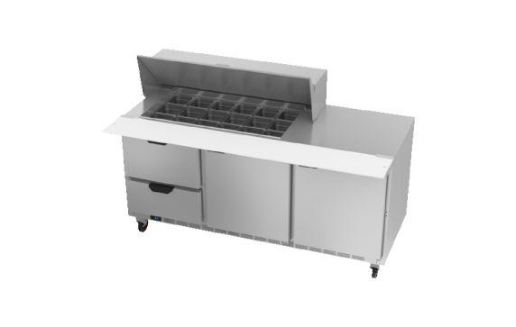Beverage Air SPED72HC-18M-2 Mega Top Refrigerated Counter Three-section 72"W