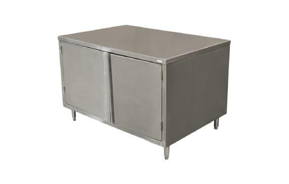 BK Resources CST-3048H Chef Table Cabinet Base With Hinged Doors 48"W X 30"D X 34-3/4"H Overall Size