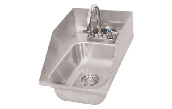 BK Resources DDI-1014524S-P-G Deep Drawn Drop-In Sink One Compartment 12-5/8"W X 18-1/2"D X 10-1/2"H Overall Size