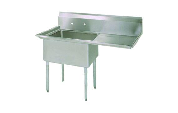 BK Resources ES-1-18-12-18R Economy Sink One Compartment 38-1/2"W X 23-13/16"D X 43-3/4"H Overall Size