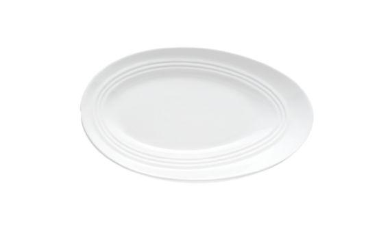 Bon Chef 1100010P Plate 14"W X 8-2/5"D X 1-11/16"H Slanted Oval