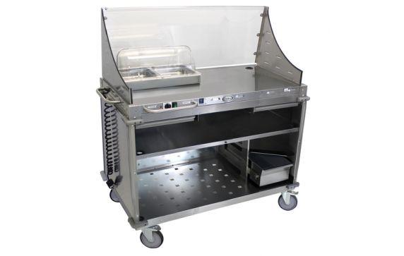Cadco CBC-DC-LST Mobile Demo/ Sampling Cart Large Full Size Buffet
