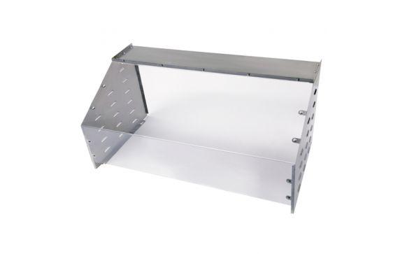 Cadco SG-1 Sneeze Guard 46-1/2" X 24-5/8" Stainless Top Shelf For Filled