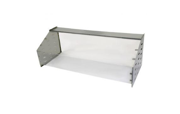 Cadco SG-4 Sneeze Guard 61-1/4" X 24-5/8" Stainless Top Shelf For Filled