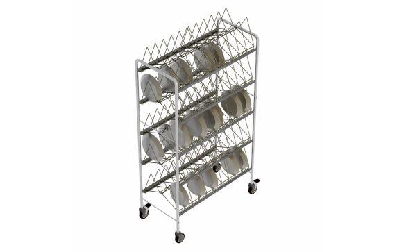 Caddy T-545 - Mega-Temp/Therma-Lock Rack Caddy, For Plastic Dome Covers, 40-3/4"W X 20"D X 73-3/4"H