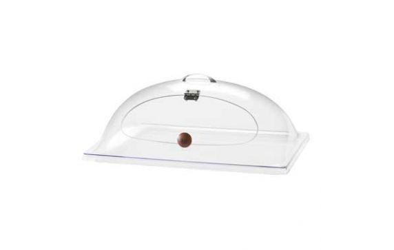 Cal Mil 367-12 Display Cover 12W X 20"D X 7"H Dome With One Side Cut Out