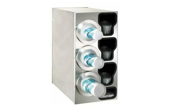 Dispense Rite BFL-C-3LSS Cup Dispensing Cabinet Adjustable (3)