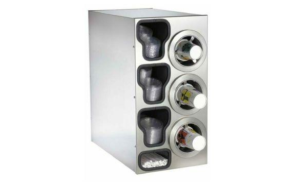 Dispense Rite CTC-C-3RSS Cup Dispensing Cabinet Adjustable (3)