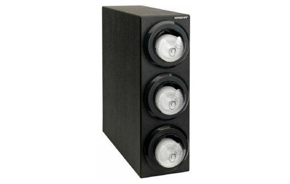 Dispense Rite LID2-S1-3BT Lid Dispensing Cabinet Countertop 24-1/4”H X 8”W X
