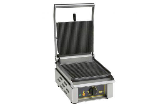 Equipex SAVOY_GTB Roller Grill Panini Grill Grooved Top & Grooved Bottom Cast Iron Griddle