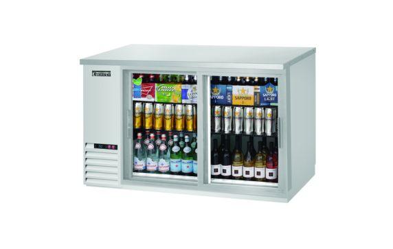 Everest Refrigeration EBB59G-SD-SS Back Bar Refrigerator Two-section