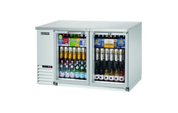 Everest Refrigeration EBB59G-SS Back Bar Refrigerator Two-section