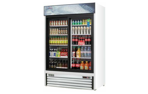 Everest Refrigeration EMGR48 Reach-In Glass Door Merchandiser Refrigerator