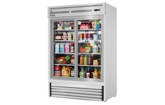 Everest Refrigeration EMGR48-SS Reach-In Glass Door Merchandiser Refrigerator
