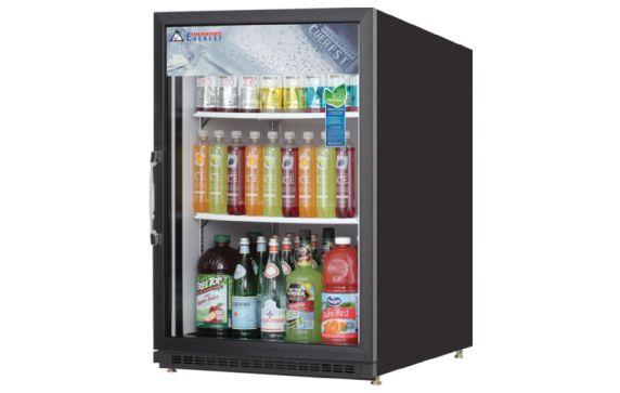 Everest Refrigeration EMGR5B Reach-In Glass Door Merchandiser Refrigerator