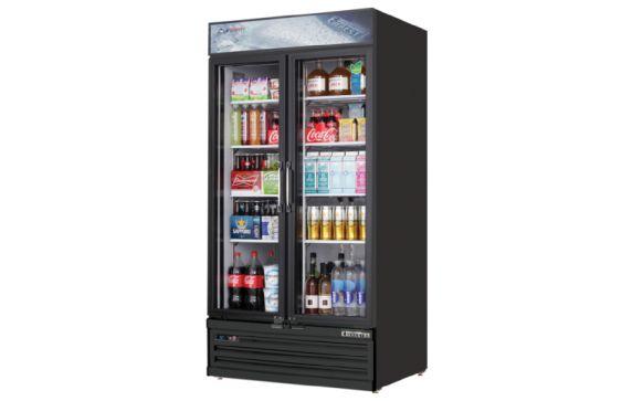 Everest Refrigeration EMSGR33B Reach-In Glass Door Merchandiser Refrigerator