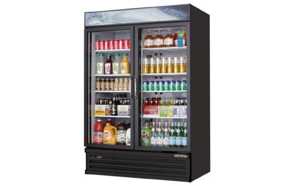 Everest Refrigeration EMSGR48B Reach-In Glass Door Merchandiser Refrigerator